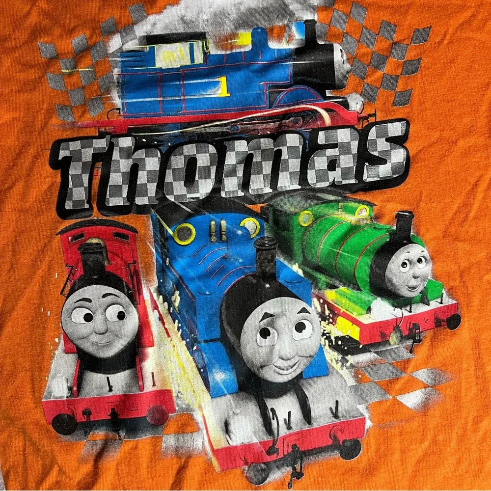 Thomas & Friends James Percy Orange Gray Long Sleeve Shirt Size 3T - Picture 2 of 6
